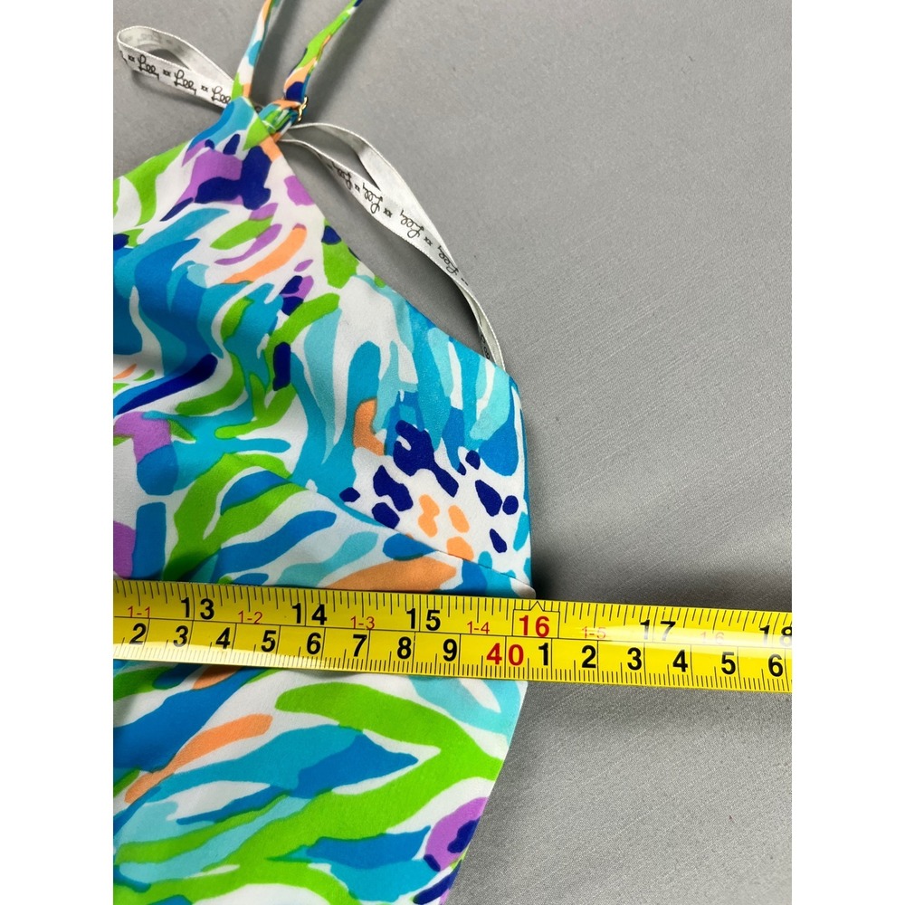 Lilly Pulitzer Deanna Long Maxi Dress in Sea Soirée Print Women Medium Boho Chic - Picture 7 of 13